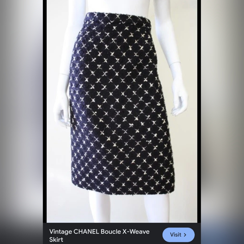 Chanel vintage pencil skirt